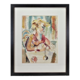 Hernst Stolz, Woman in a Chair For Sale