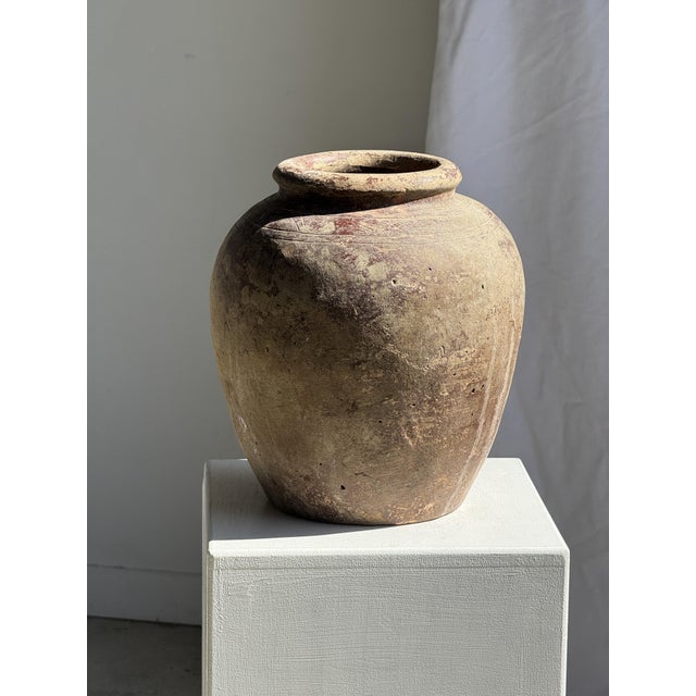 1980s Borneo Vase in Brown Terracotta, 1980s For Sale - Image 5 of 5