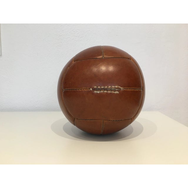 Vintage Leather 2 kg Medicine Ball For Sale - Image 4 of 8