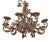 19th Century Wrought Iron Chandelier with Coat of Arms For Sale