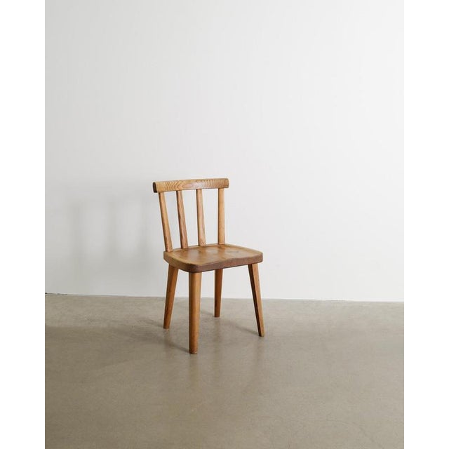 1930s Swedish Modern Wooden Utö Dining Chair by Axel Einar Hjorth for Nordiska Kompaniet, 1930s For Sale - Image 5 of 6