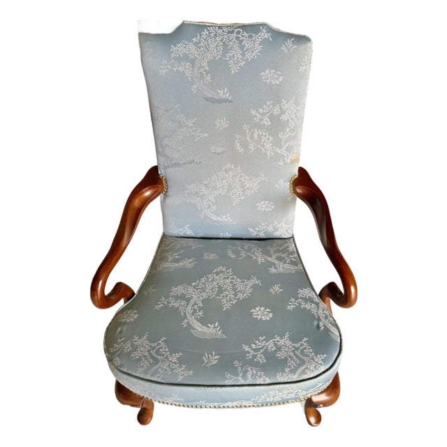 Mid 20th Century Louis XV Style Chinoiserie Accent Chair For Sale