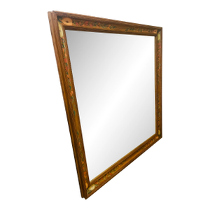 Antique French Provincial Handpainted Mirror