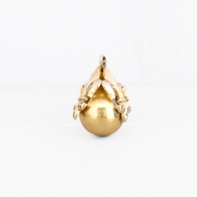 Victorian Antique Victorian Gold Plated Fleur-De-Lis Bracelet Charm or Watch Fob For Sale - Image 3 of 7
