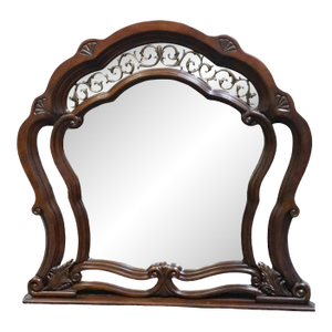 Aico Michael Amini Romanza Collection Old World Baroque 51" Mirror - Deep Claret Finish 74060-56