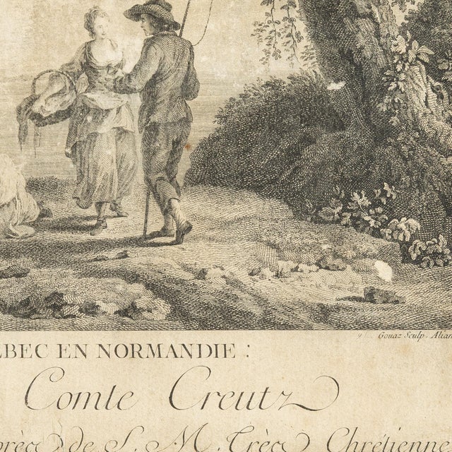 19th Century France Sienna Wood Print For Sale - Image 15 of 15