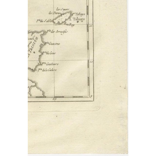 Caribbean and Lesser Antilles Enlightenment Map by Rigobert Bonne, 1780s For Sale - Image 11 of 12