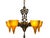 Excellent example of Frankelite's unusual designs, and this has its original gold and black paint finish with small green...