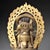 Metal Gilt Bronze Mahakala Statue, Wrathful Deity Figure, 550g For Sale - Image 7 of 9