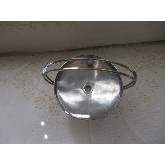 1900 - 1909 Antique Pairpoint MFG Co Ornate Silverplate With Griffin Feet Brides Basket For Sale - Image 5 of 7