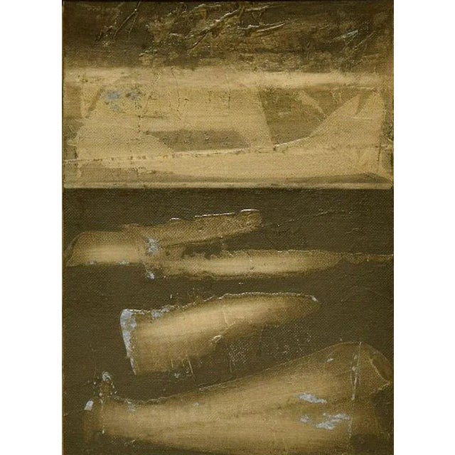 Black Composition - Original Mixed Media by Mario Sinisca - 1960s 1960s For Sale - Image 3 of 3