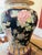 1960s Vintage Chinese Famille Noire with Floral Birds Ginger Jar Table Lamps - Pair For Sale - Image 5 of 12