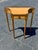 French Vintage Louis XVI Style Mahogany Serpentine Console With Bronze Gallery For Sale - Image 3 of 8