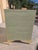 Mid-Century Modern Late 20th Century Campaign Style Sage Green Nightstand W/ Gold Accents – Modern Fluted Front For Sale - Image 3 of 6
