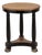 French Art Deco Period Empire Style Round End Table With Birdseye Maple Top For Sale