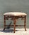 Vintage Faux Bamboo Wood Low Stool For Sale - Image 10 of 12