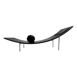Minimalist Italian Axent Chaise Lounge Attributed to Giuseppe Viganò for Ivano Redaelli For Sale