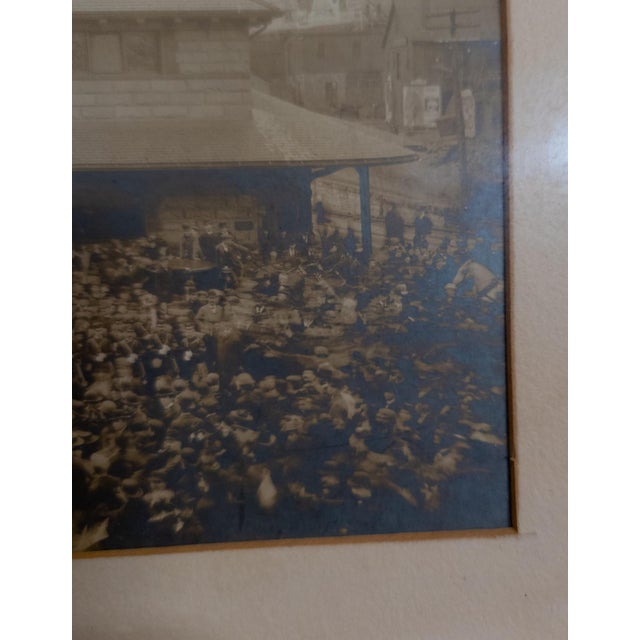 19th Century Photograph of Spanish American War Soldiers at Boston Lowell Railroad Depot For Sale - Image 9 of 11