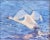 Snow Goose Taking Flight Lake Oil Painting by Sean Wu Including Antiqued Gold Wood Frame For Sale In Los Angeles - Image 6 of 10