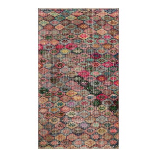 Vintage Zeki Müren Rug in Colorful Floral & Geometric Patterns From Rug & Kilim For Sale