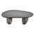 Solid heavy stone boulder outdoor coffee table or bench. Thick slab top and two boulder legs. Smooth polished top with...