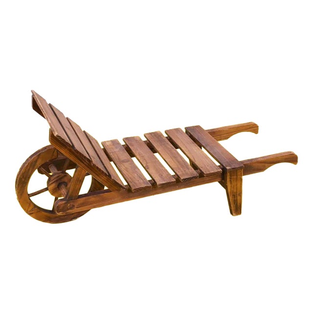 Decorative Wooden Wheelbarrow Planter For Sale