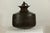 Mid 20th Century Vintage Indian Hand-Tooled Metal Milk Jug with Ring Handle, Mid-20th Century For Sale - Image 5 of 13