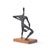 Wood Simon Gordon Mid Century Brutalist Iron Sculpture Man With Fish For Sale - Image 7 of 10