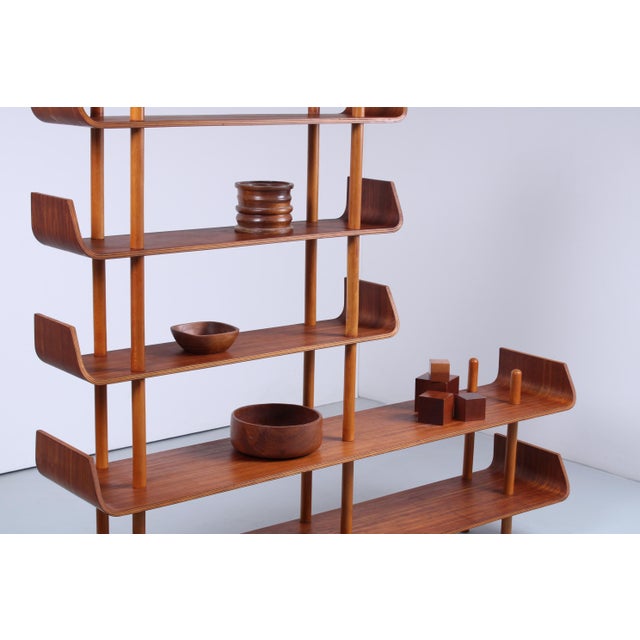 Teak Wall Unit by Willem Lutjens for Gouda Den Boer, 1950s For Sale - Image 10 of 18