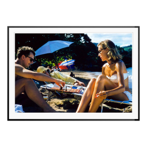 Toni Frissell 'Montego Bay Chess' Archival Pigment Print Framed in Black