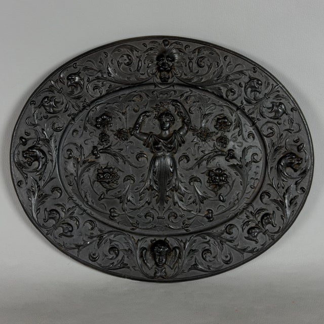 Antique Medallion Wall Sculpture, 1890s For Sale - Image 10 of 10