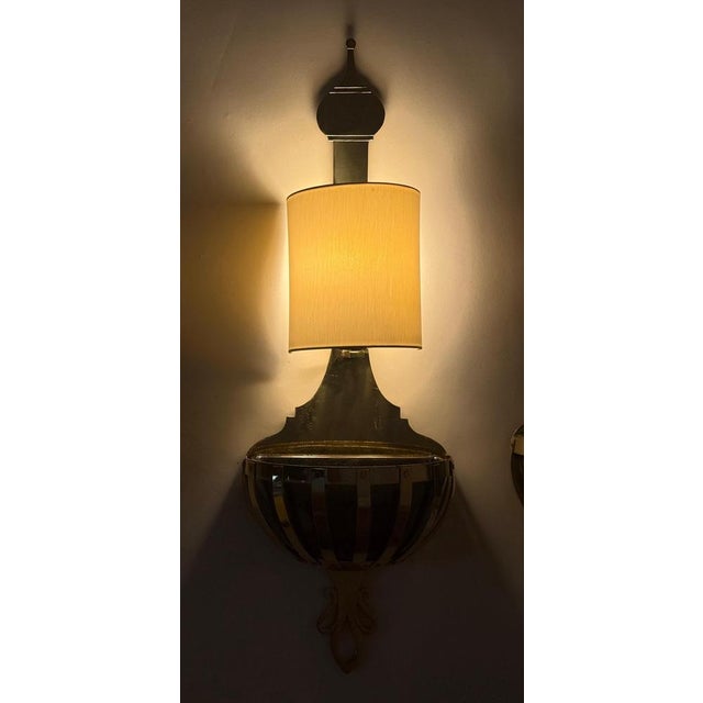 Brass Wall Lights with Planters from Valenti, Spain, 1970s, Set of 2 For Sale - Image 13 of 18