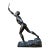 Vintage Max Kruse “Messenger of Victory” Bronze Sculpture of Man For Sale
