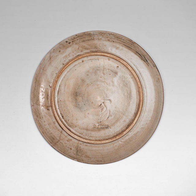 Ceramic Plates by Gustave Reynaud for Le Mûrier, France, 1960s, Set of 3 For Sale - Image 7 of 8