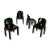 Lacquered Walnut Model 121 Dining Chairs by Tobia & Afra Scarpa for Cassina, 1967, Set of 4 For Sale - Image 6 of 11