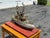 Late 19th C. American Primitive Folk Hand-Crafted Battleship Model on Base For Sale - Image 4 of 17