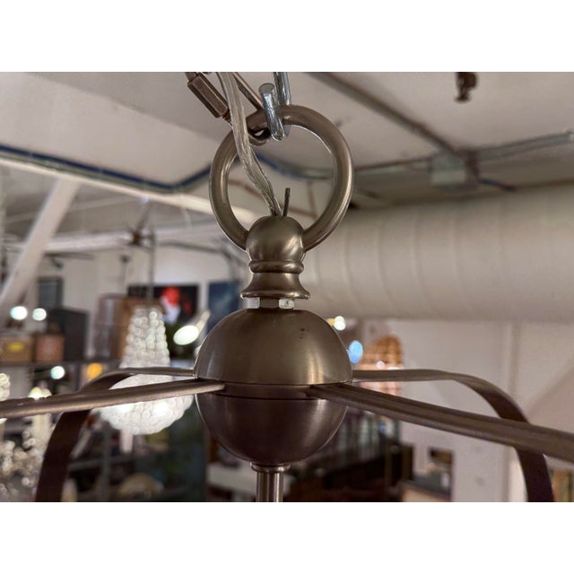 Silver Visual Comfort Signature Arch Top Lantern Pendant For Sale - Image 8 of 12