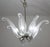 1980s Extraordinary Large Transparent Murano Glass Leaves Chandelier by Franco Luce For Sale - Image 12 of 18