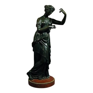 Mid 20th Century Statue of Diana - Bronze For Sale