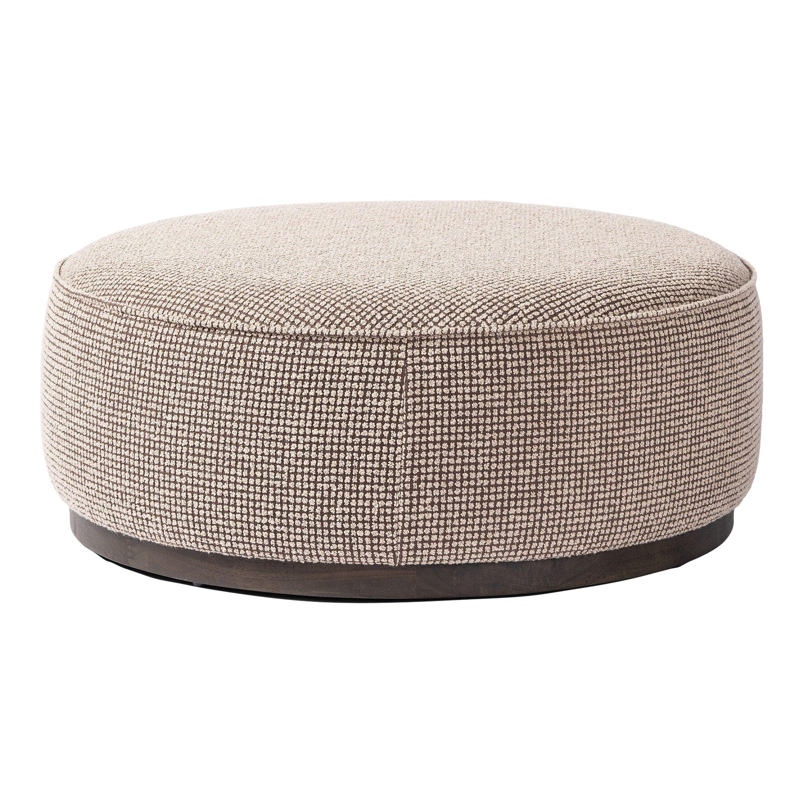 Four Hands Sinclair Large Round Ottoman Barrow Taupe Chairish — free download