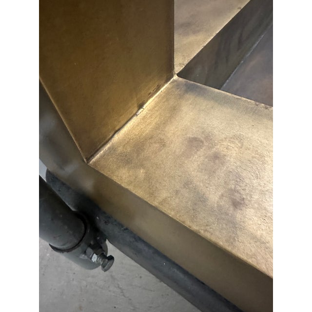 Late 20th Century Annabelle Selldorf Solid Bronze Console Table For Sale In Los Angeles - Image 6 of 10