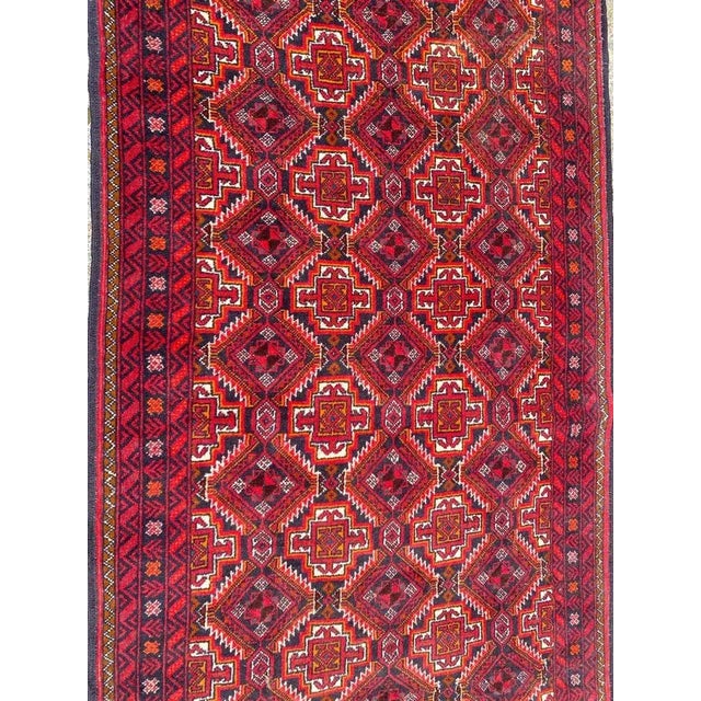 Vintage Turkmen Baluch Back Rug, 1980s For Sale - Image 6 of 11