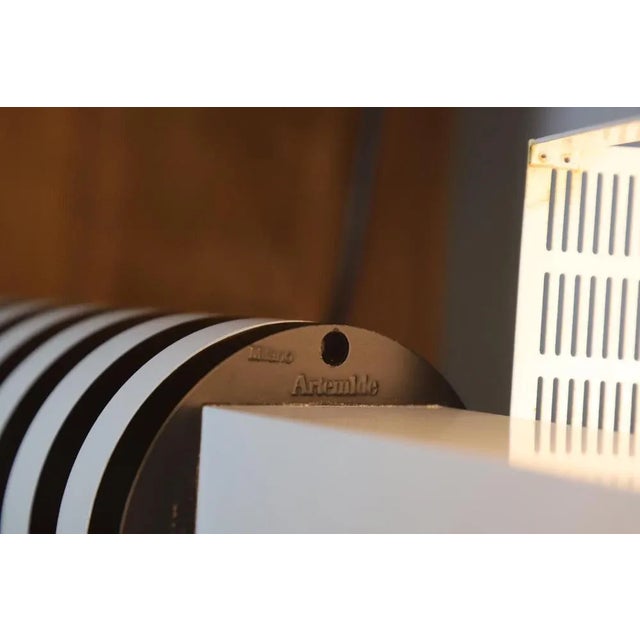Black Vintage Table Lamp by Mario Botta for Artemide, 1986 For Sale - Image 8 of 11