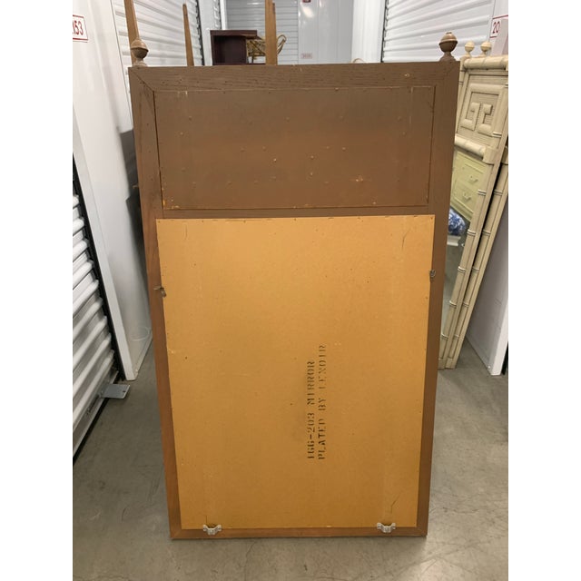 Mid 20th Century Vintage Dixie Shangri La Faux Bamboo Greek Key Mirror For Sale - Image 5 of 5