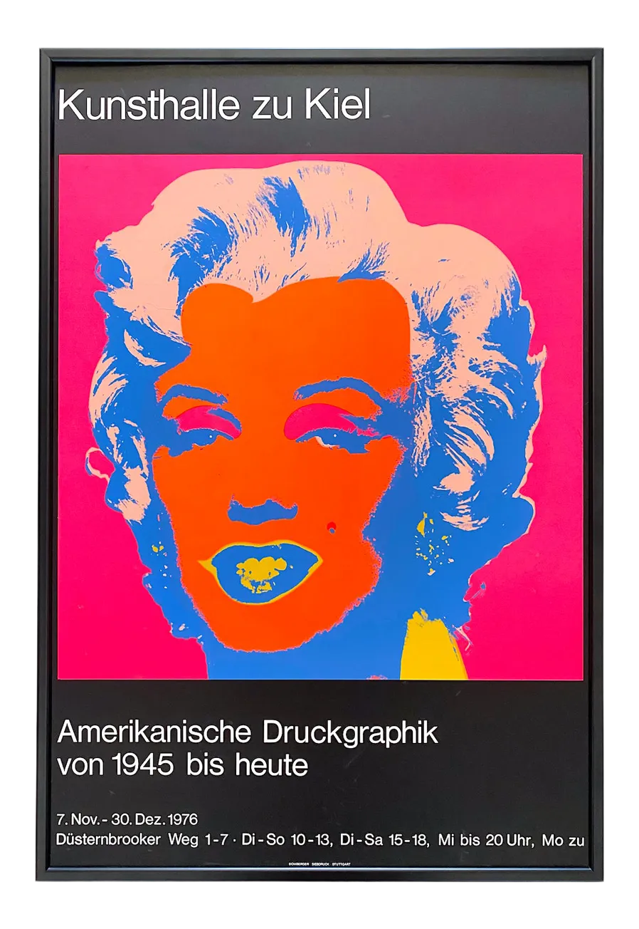 Andy Warhol【Marilyn Monroe】vintage poste andy-warhol-vintage-1976-