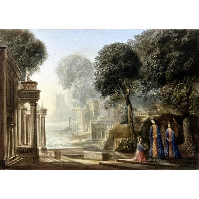 Stunning Continental View possibly Venice, Italy. Watercolour on Artists board, last quarter of the Nineteenth Century....