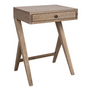 NOIR Peter Side Table in Washed Walnut For Sale