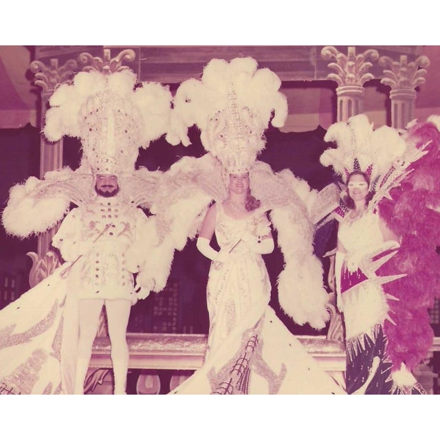 1970s Mardi Gras Krewe court color photograph probably taken by Alma Allen (1910-2011) of Allyn Studios. Unmarked, Allen...