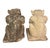Traditional A Pair of Vintage Seated Cast Stone Gargoyle Garden Statues For Sale - Image 3 of 12