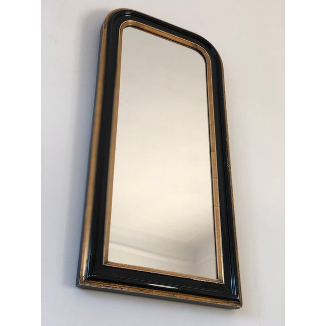 Antique French Louis Philippe Full Length Mirror – Black and Gold, Late 19th Century For Sale - Image 10 of 10